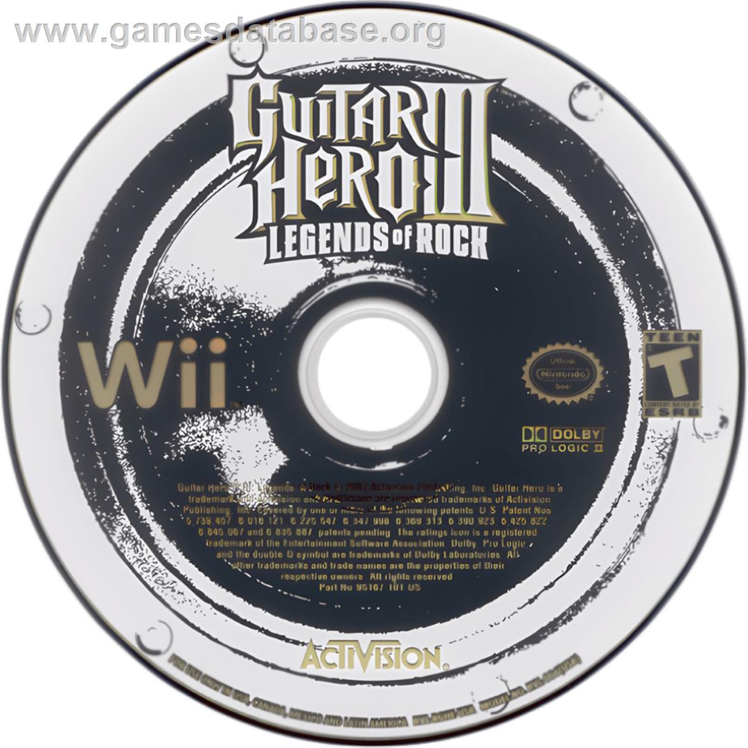 Guitar Hero 3 - Legends Of Rock - Nintendo Wii - Artwork - Cartridge