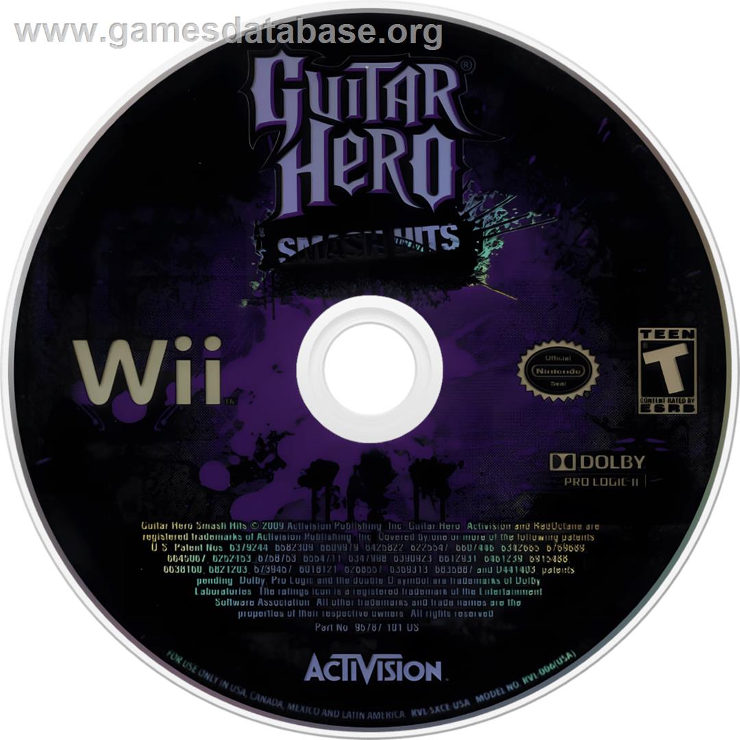 Guitar Hero Greatest Hits - Nintendo Wii - Artwork - Cartridge
