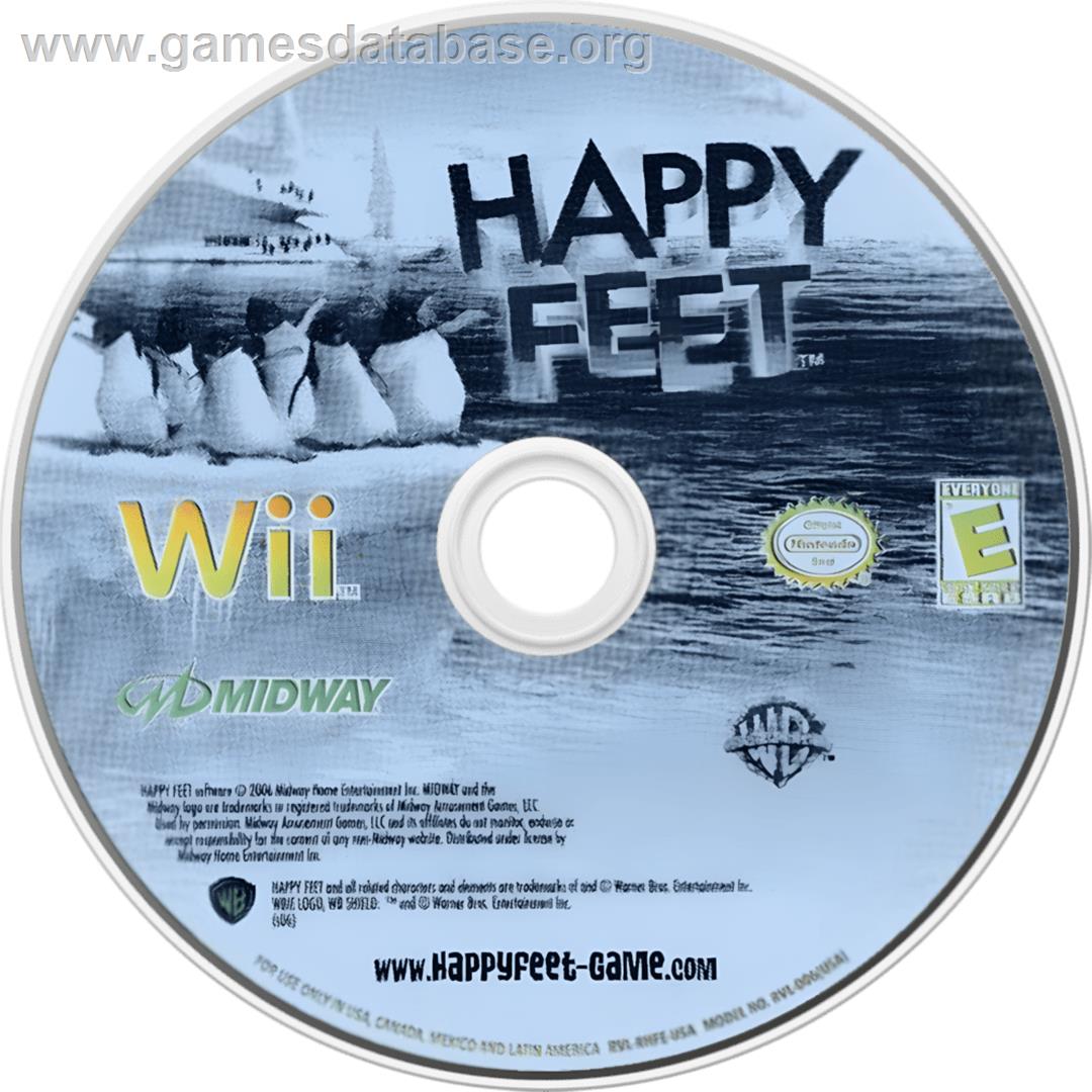 Happy Feet - Nintendo Wii - Artwork - Cartridge