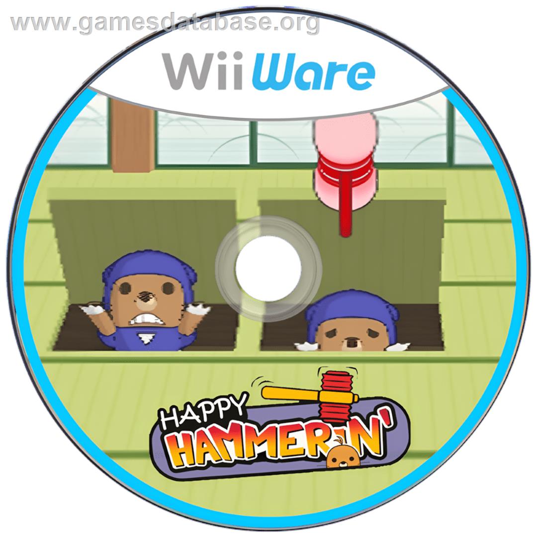 Happy Hammerin' - Nintendo Wii - Artwork - Cartridge