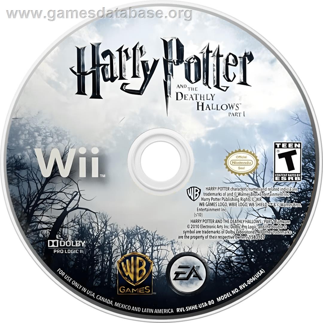 Harry Potter Et Les Reliques De La Mort - Première Partie - Nintendo Wii - Artwork - Cartridge