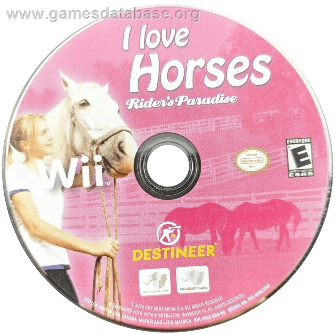 I Love Horses: Rider's Paradise - Nintendo Wii - Artwork - Cartridge
