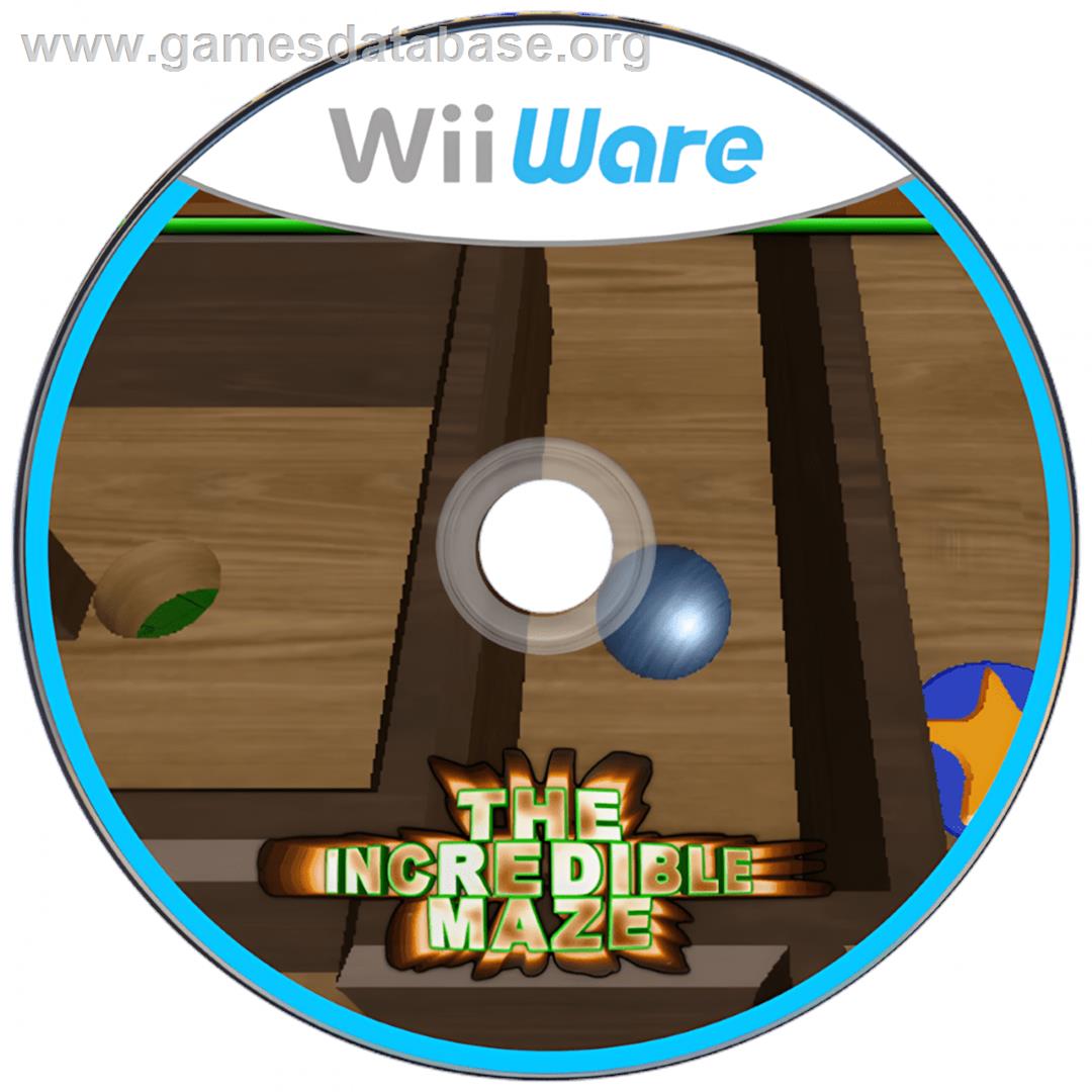 Incredible Maze, The - Nintendo Wii - Artwork - Cartridge
