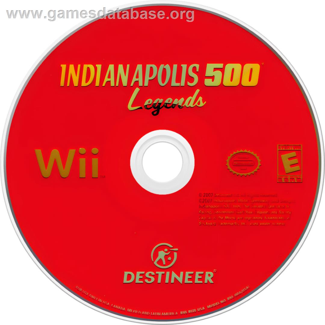 Indianapolis 500 Legends - Nintendo Wii - Artwork - Cartridge