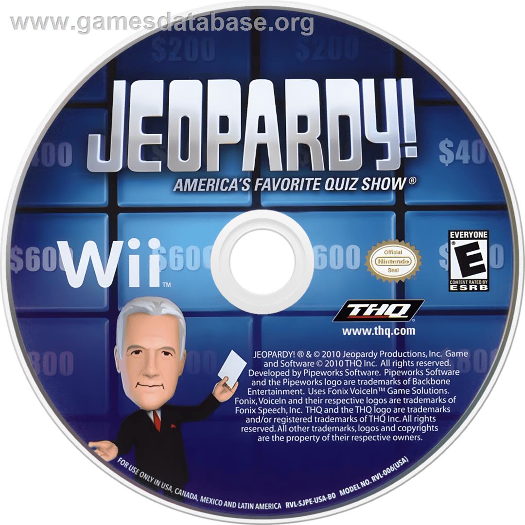 Jeopardy! - Nintendo Wii - Artwork - Cartridge