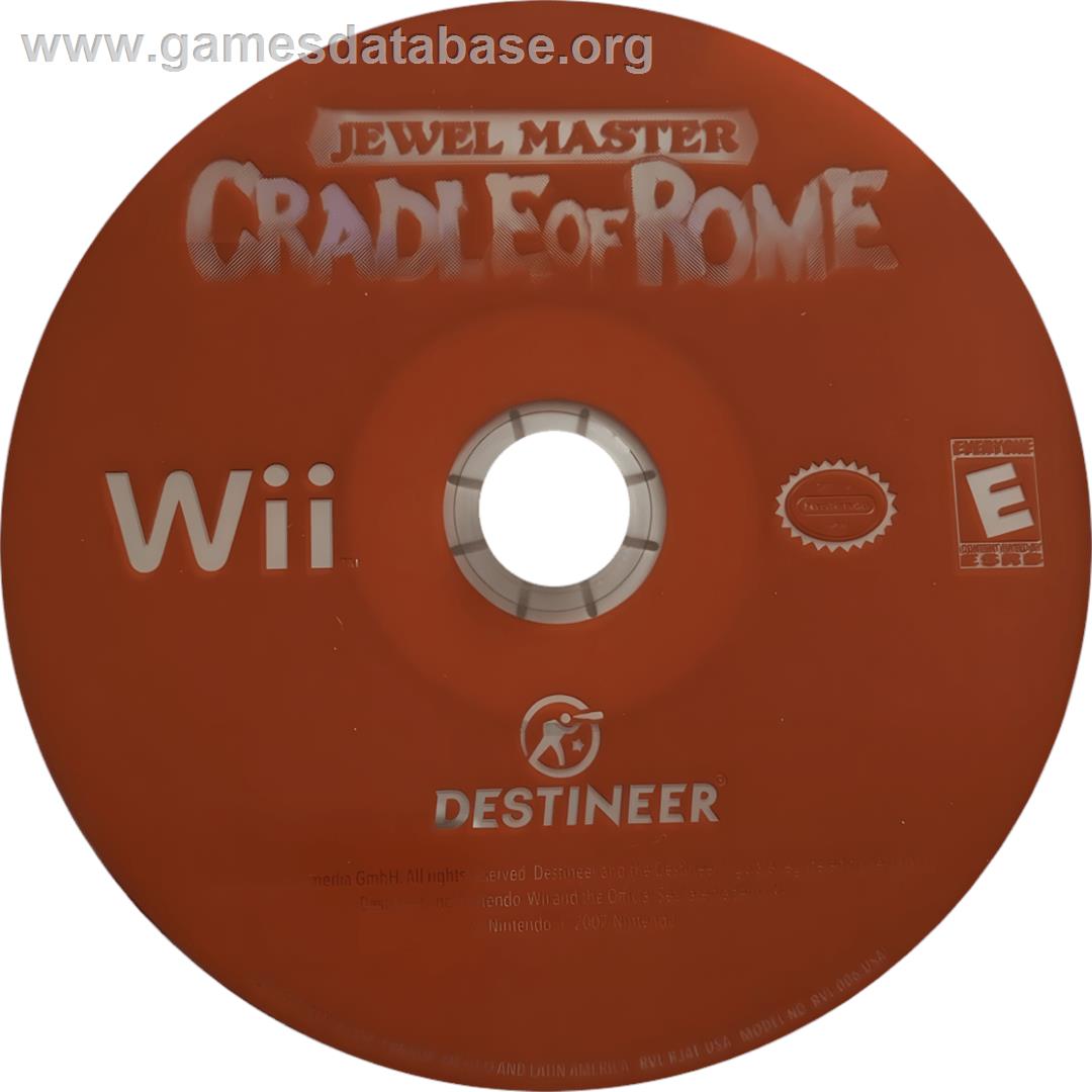 Jewel Master - Cradle of Rome - Nintendo Wii - Artwork - Cartridge