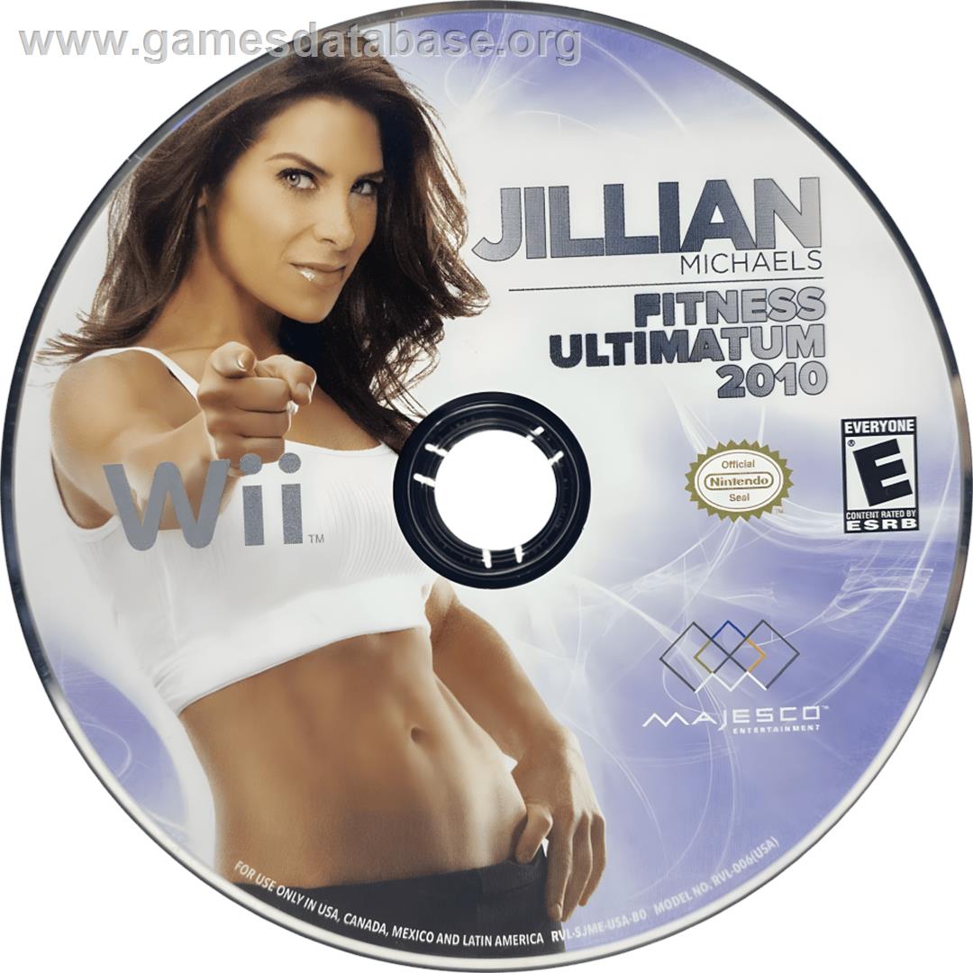 Jillian Michaels Fitness Ultimatum 2010 - Nintendo Wii - Artwork - Cartridge