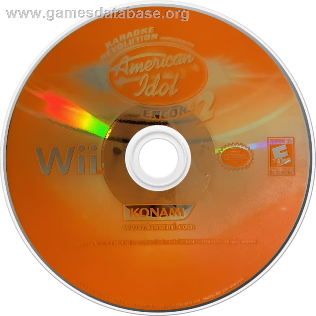 Karaoke Revolution Presents American Idol Encore 2 - Nintendo Wii - Artwork - Cartridge