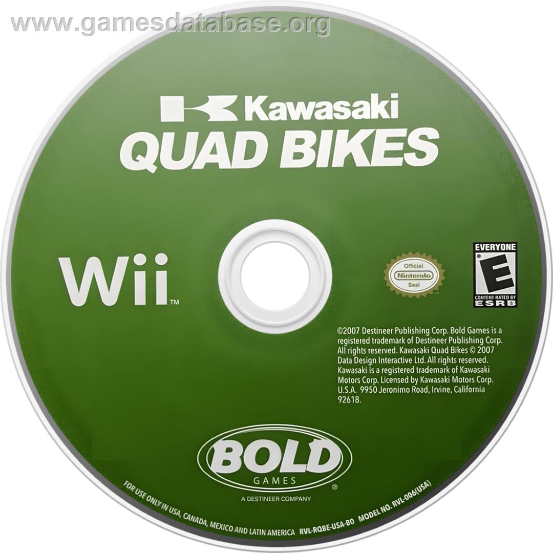 Kawasaki Quad Bikes - Nintendo Wii - Artwork - Cartridge