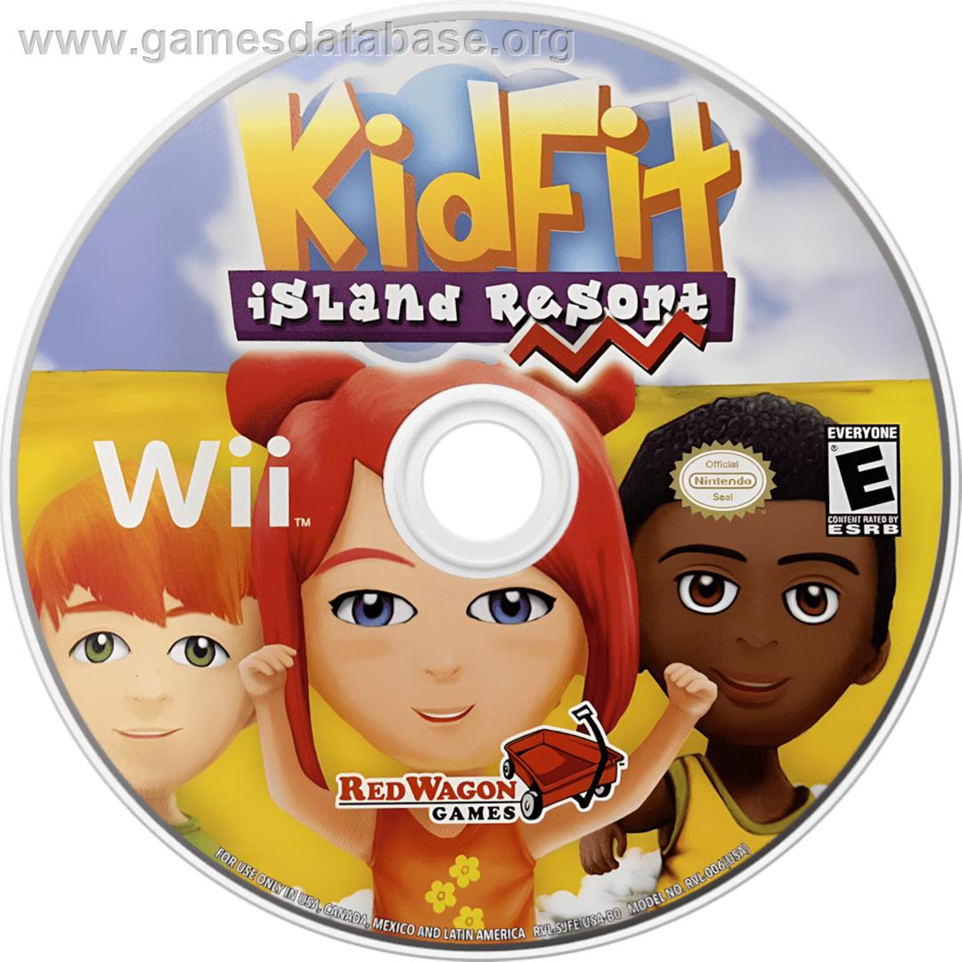 Kid Fit Island Resort - Nintendo Wii - Artwork - Cartridge