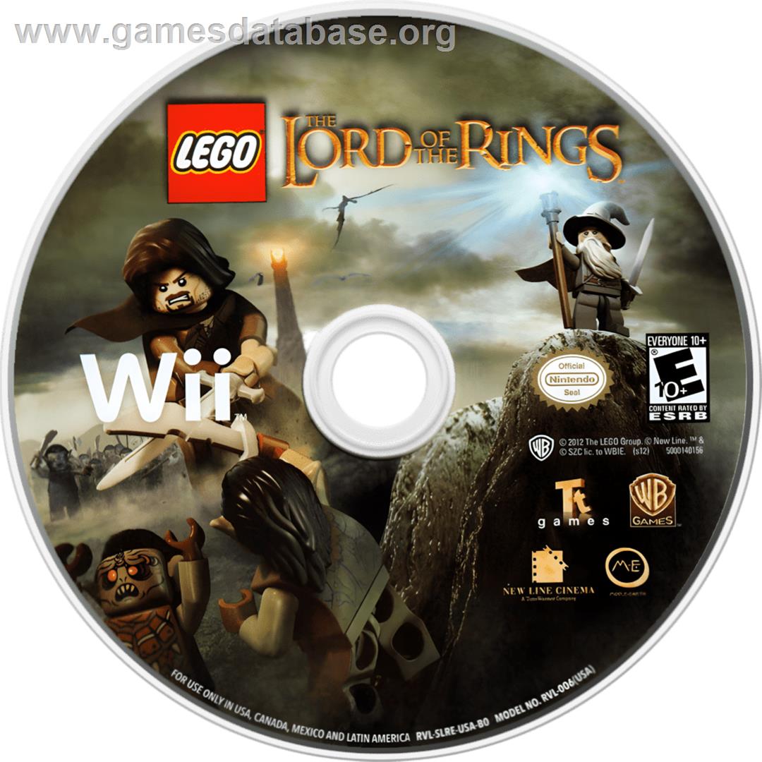 Lego Le Seigneur Des Anneaux - Nintendo Wii - Artwork - Cartridge