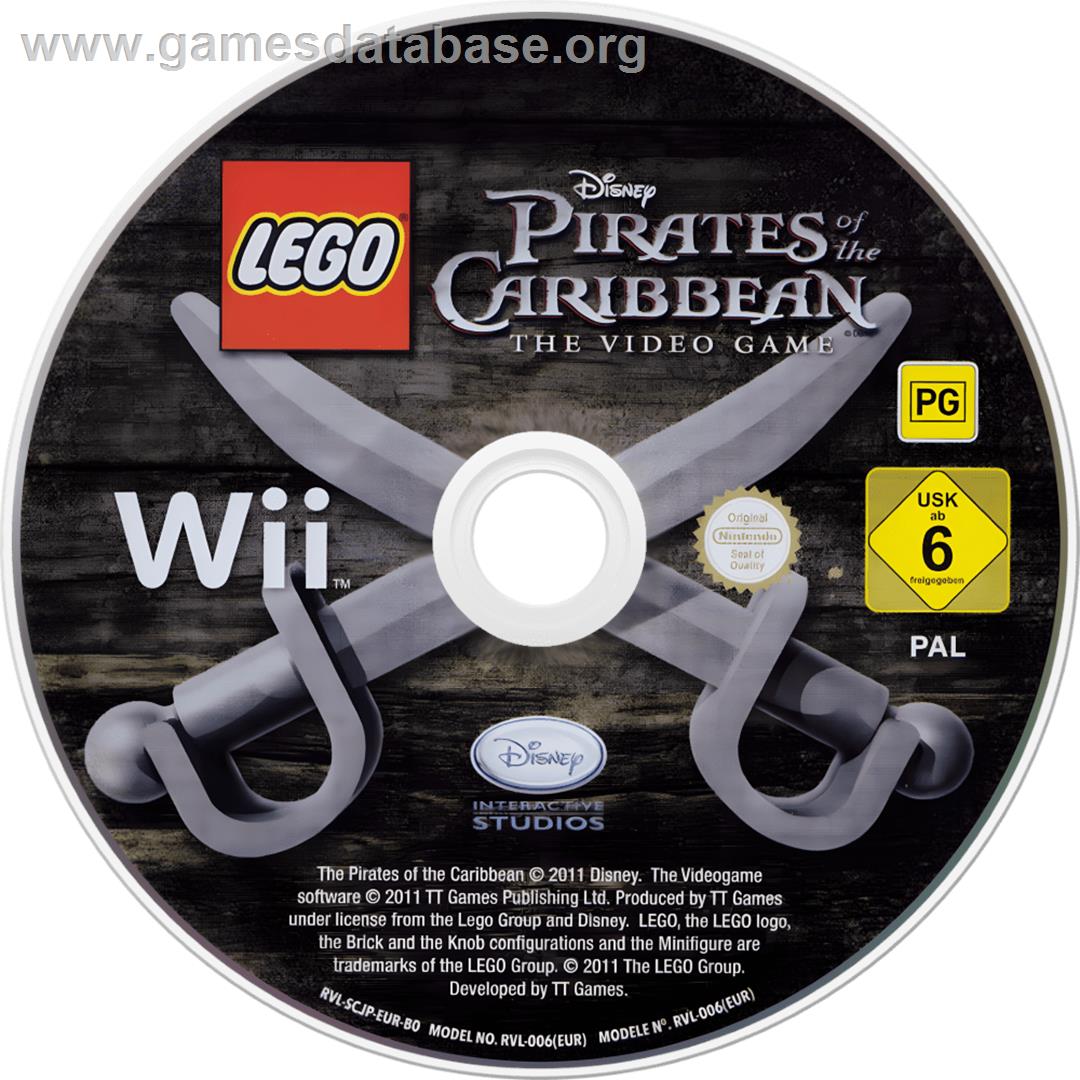 Lego Pirates Des Caraïbes - Le Jeu Vidéo - Nintendo Wii - Artwork - Cartridge