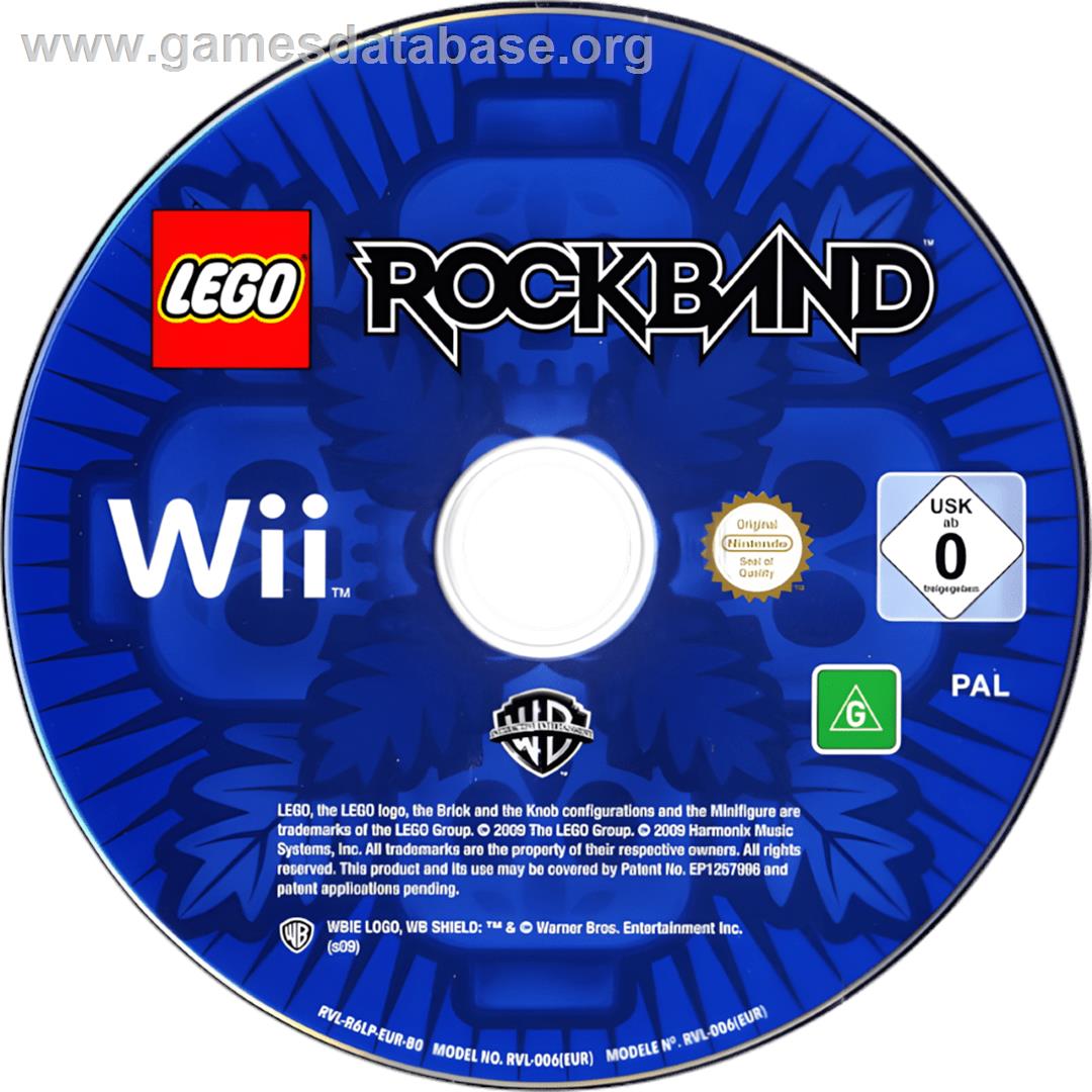 Lego Rock Band - Nintendo Wii - Artwork - Cartridge