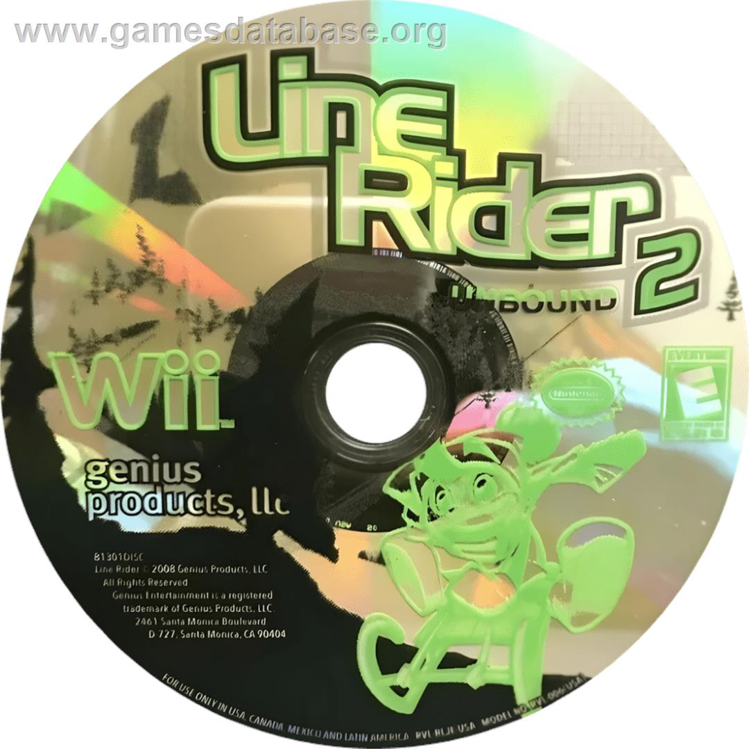 Line Rider Freestyle - Nintendo Wii - Artwork - Cartridge