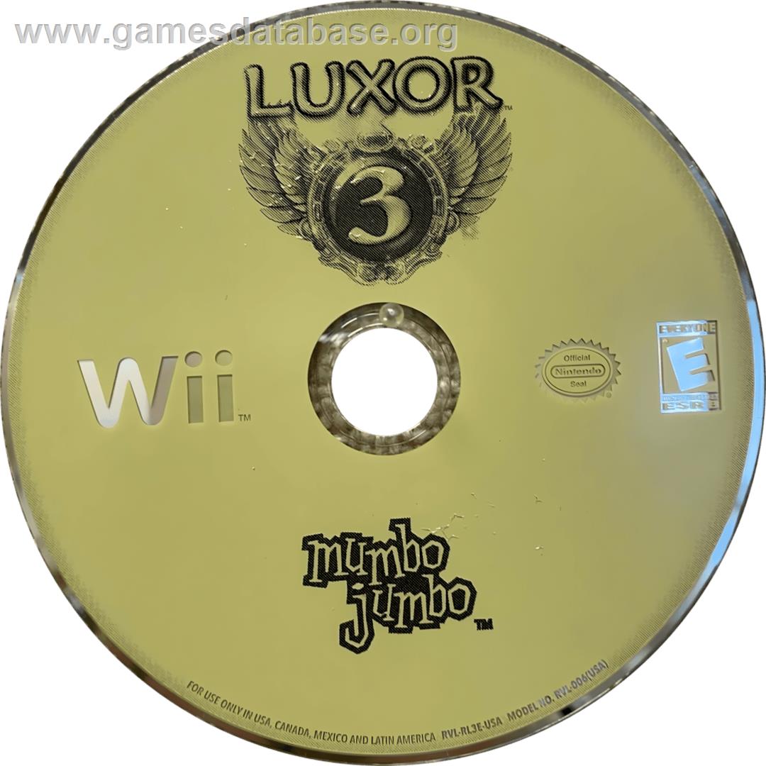 Luxor 3 - Nintendo Wii - Artwork - Cartridge