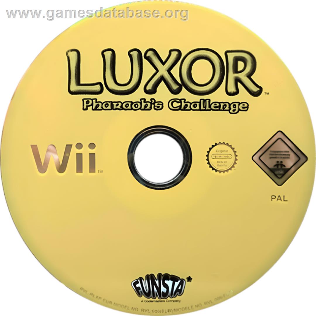 Luxor Pharaoh's Challenge - Nintendo Wii - Artwork - Cartridge