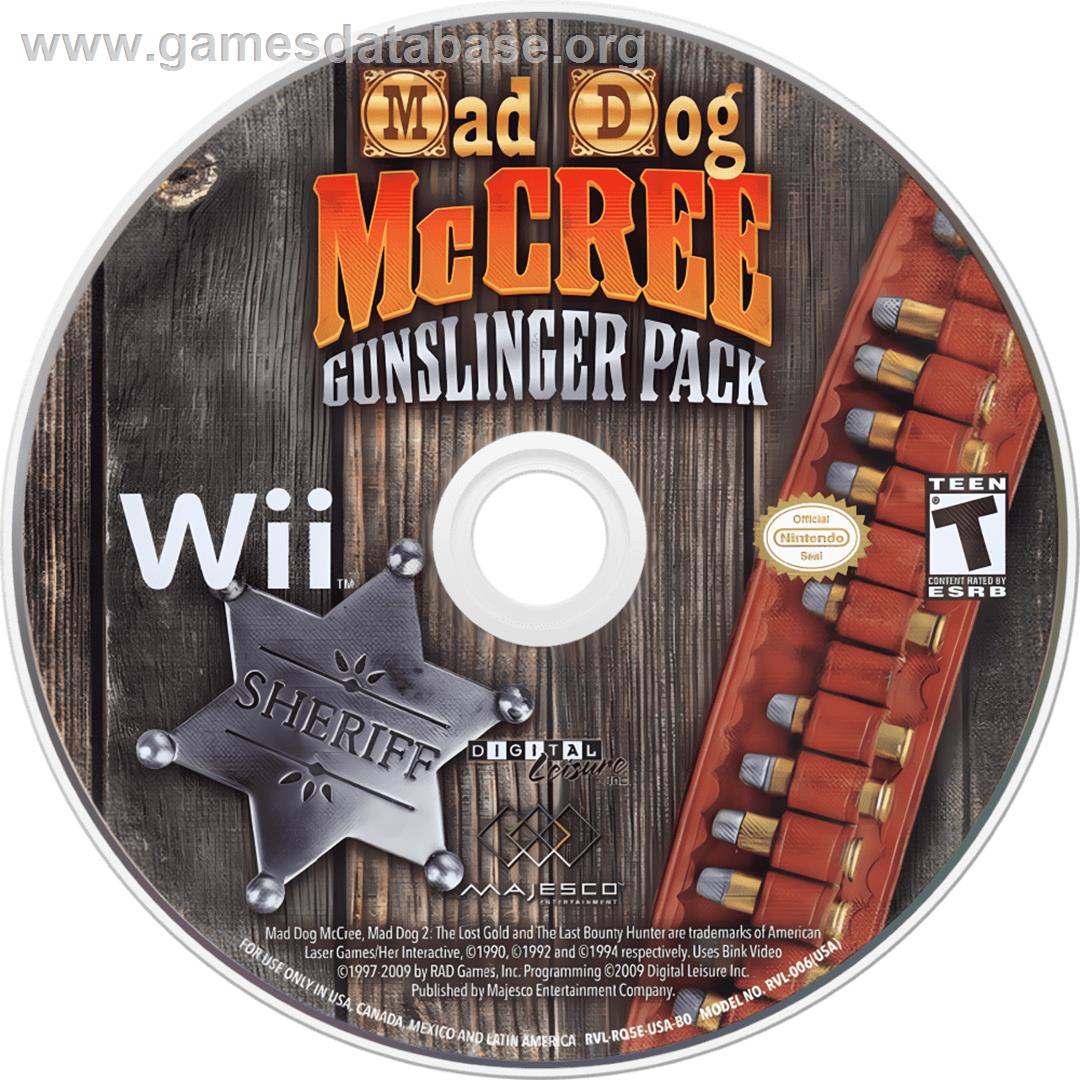 Mad Dog Mccree - Gunslinger Pack - Nintendo Wii - Artwork - Cartridge