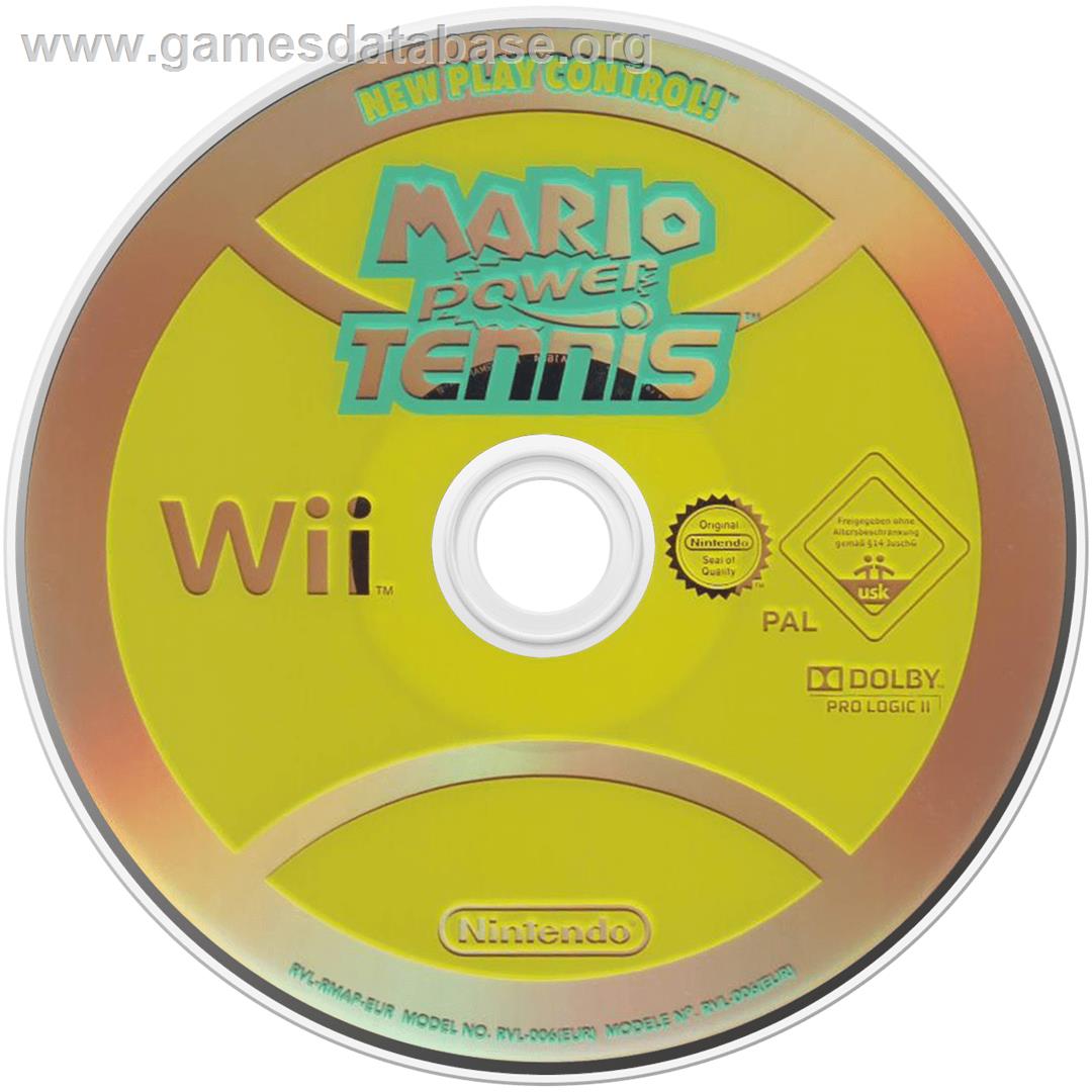 Mario Power Tennis - Nintendo Wii - Artwork - Cartridge