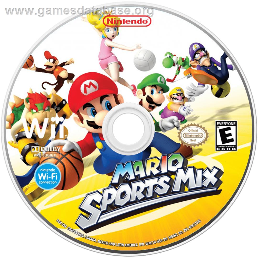 Mario Sports Mix - Nintendo Wii - Artwork - Cartridge