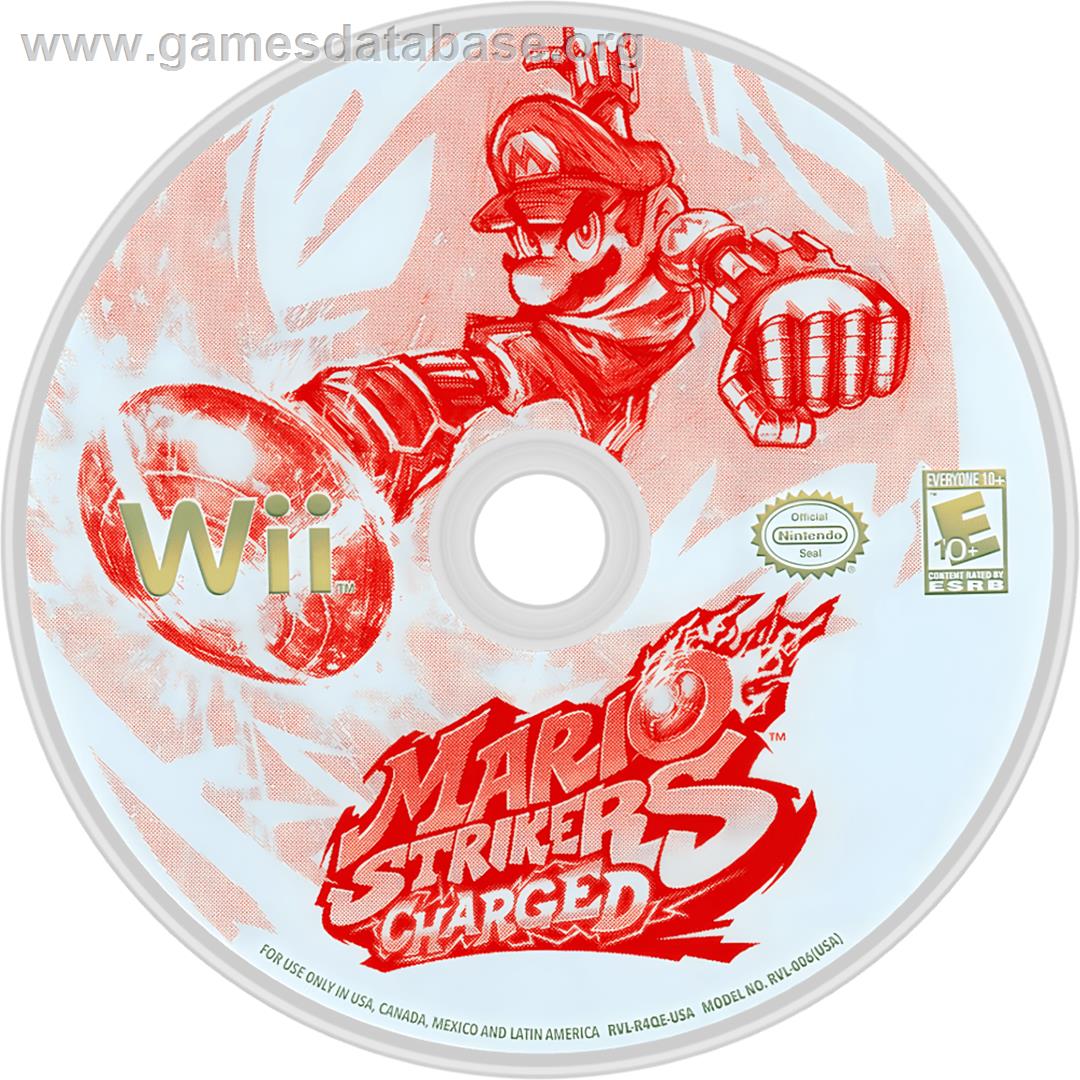 Mario Strikers Charged Football - Nintendo Wii - Artwork - Cartridge