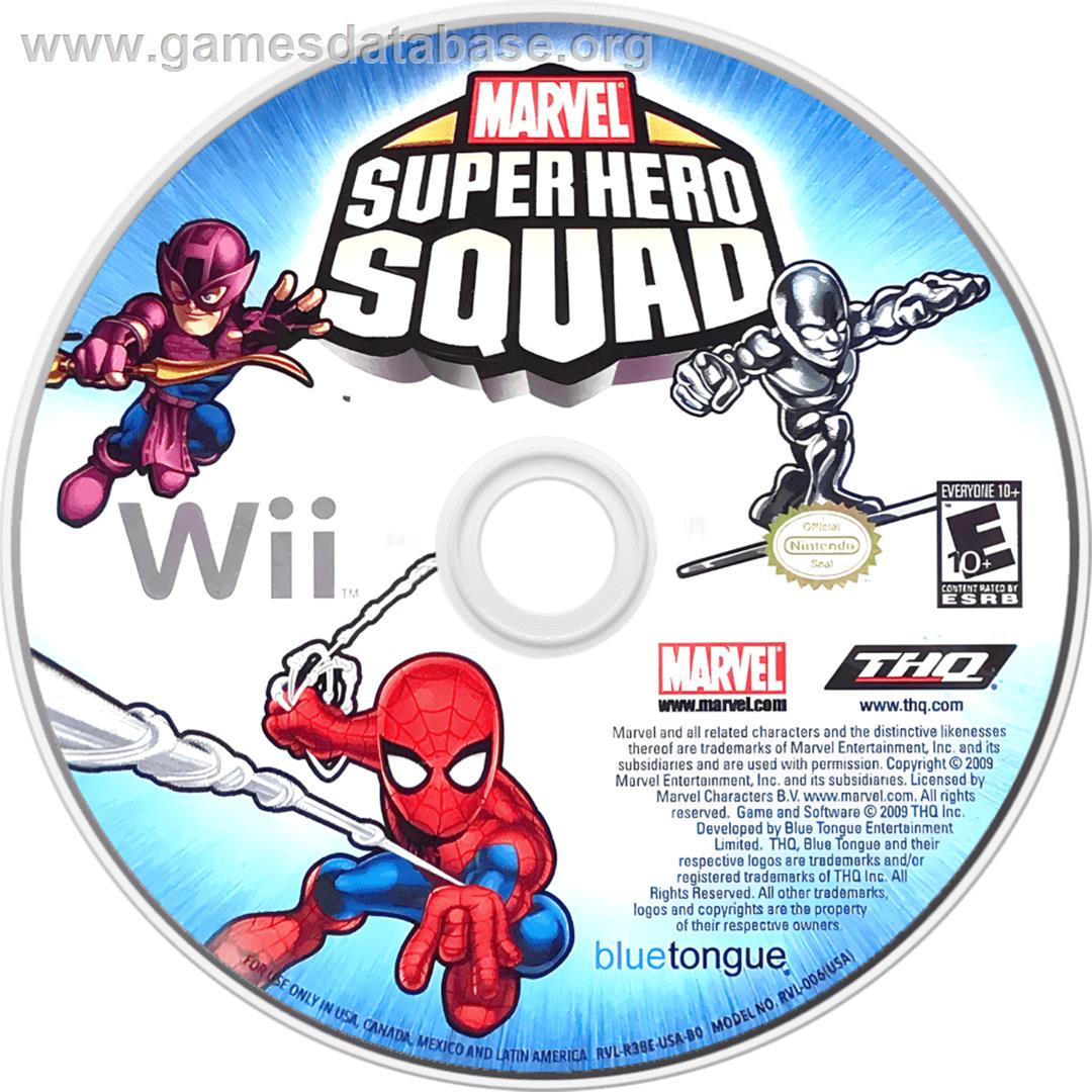 Marvel Super Hero Squad - Nintendo Wii - Artwork - Cartridge