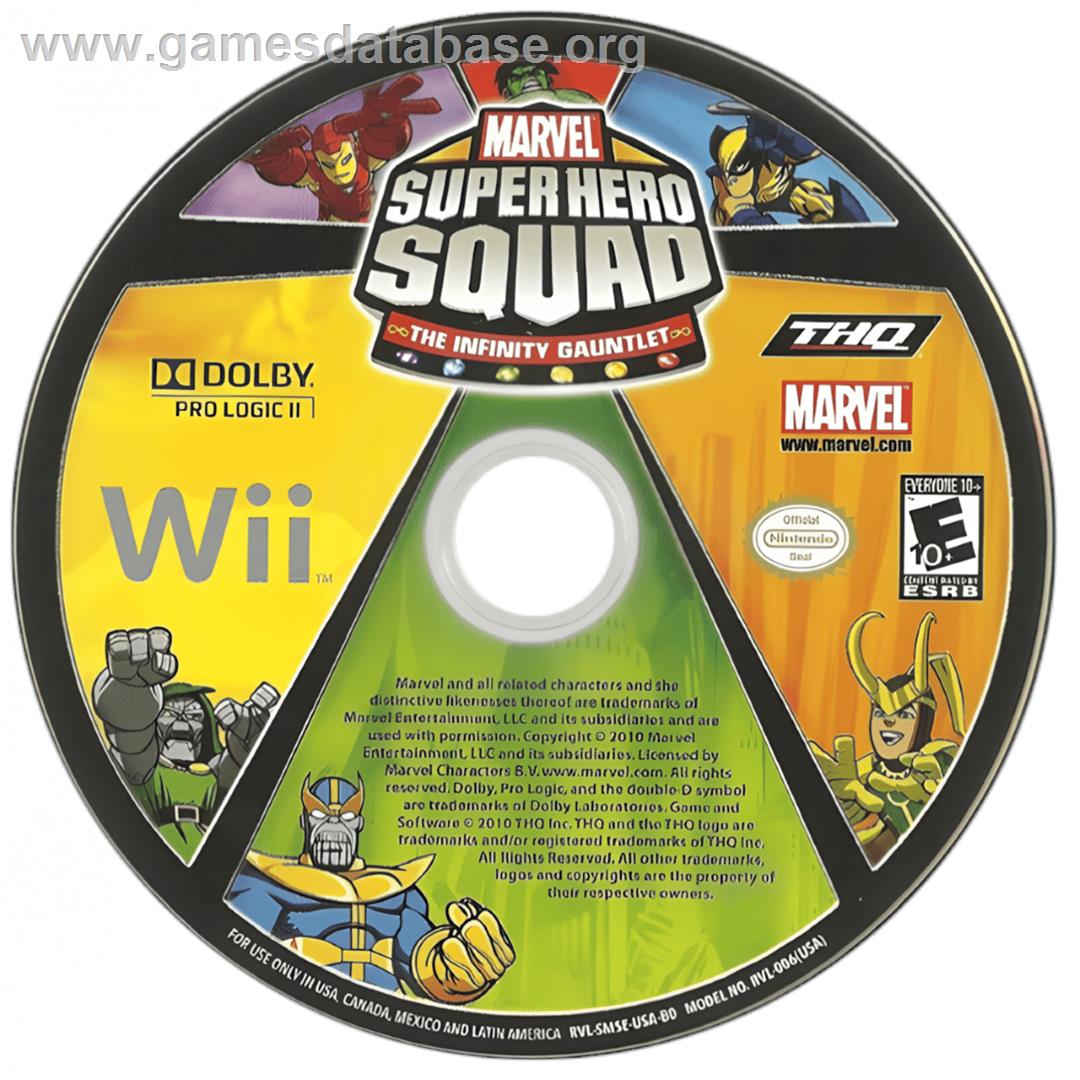 Marvel Super Hero Squad - Le Gant De L'infini - Nintendo Wii - Artwork - Cartridge