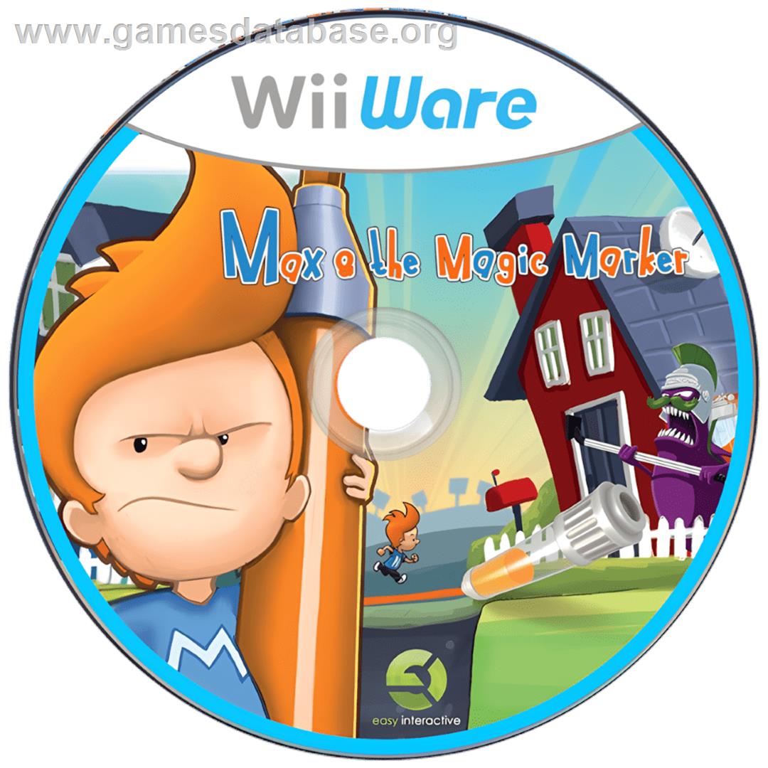 Max And The Magic Marker - Nintendo Wii - Artwork - Cartridge