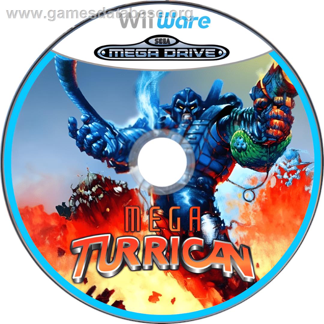 Mega Turrican (SMD) - Nintendo Wii - Artwork - Cartridge