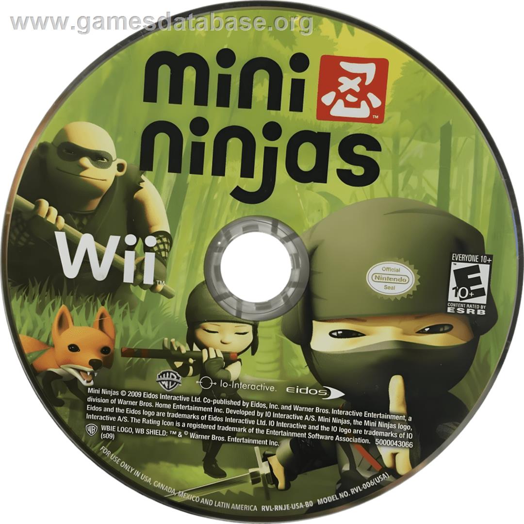 Mini Ninjas - Nintendo Wii - Artwork - Cartridge