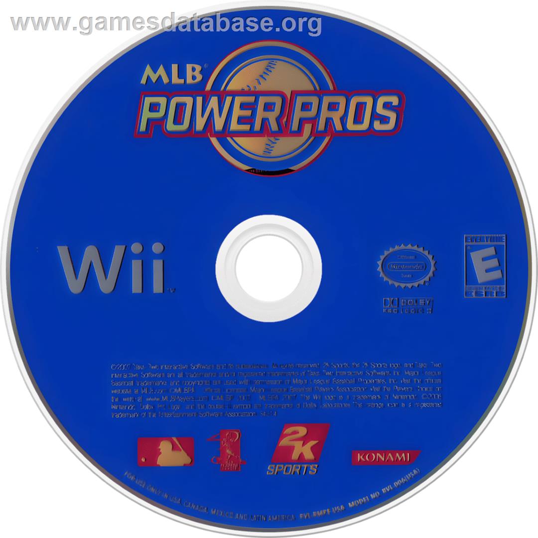 Mlb Power Pros - Nintendo Wii - Artwork - Cartridge