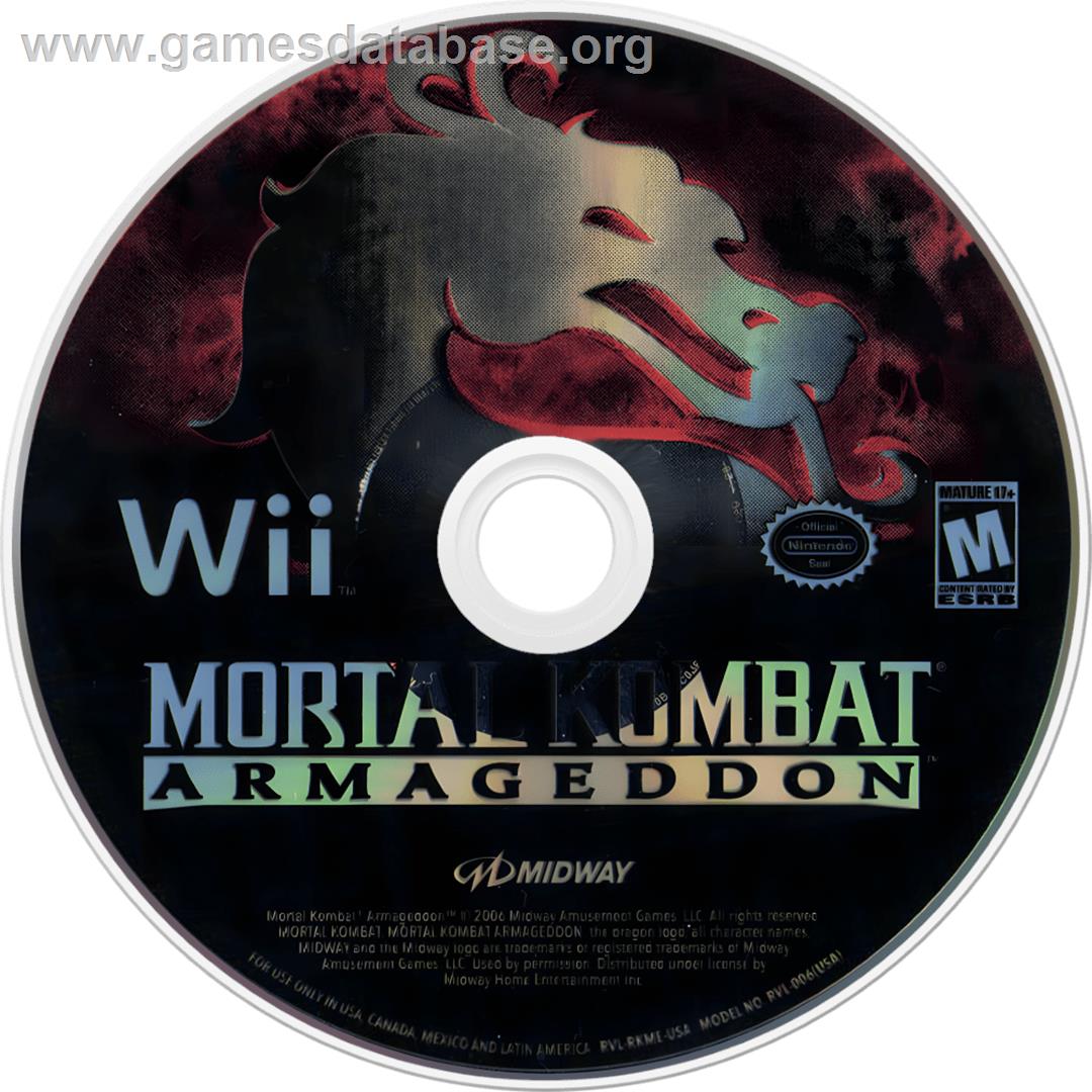 Mortal Kombat Armageddon - Nintendo Wii - Artwork - Cartridge