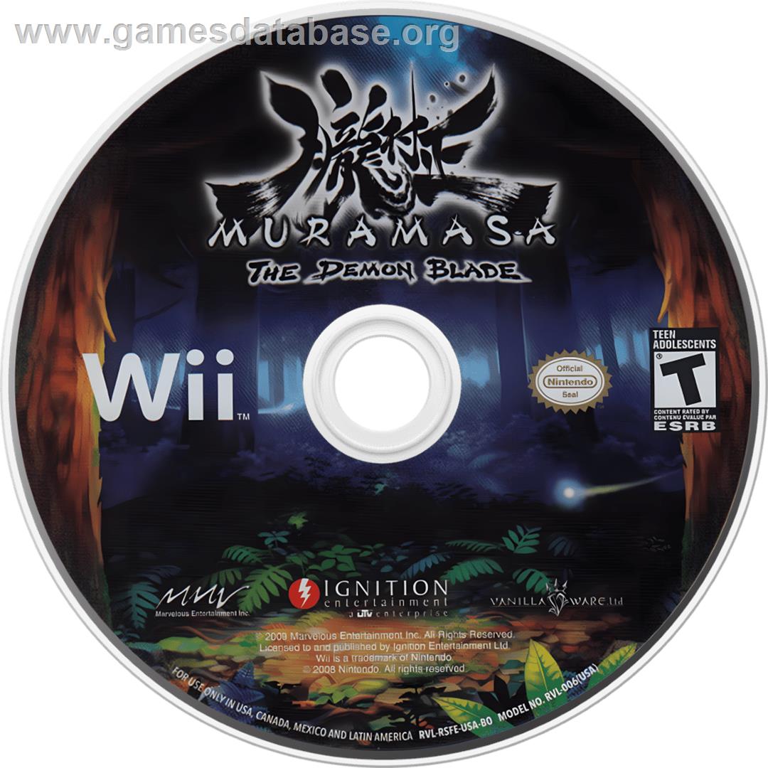 Muramasa - The Demon Blade - Nintendo Wii - Artwork - Cartridge