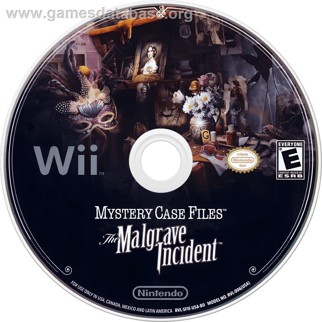 Mystery Case Files - The Malgrave Incident - Nintendo Wii - Artwork - Cartridge