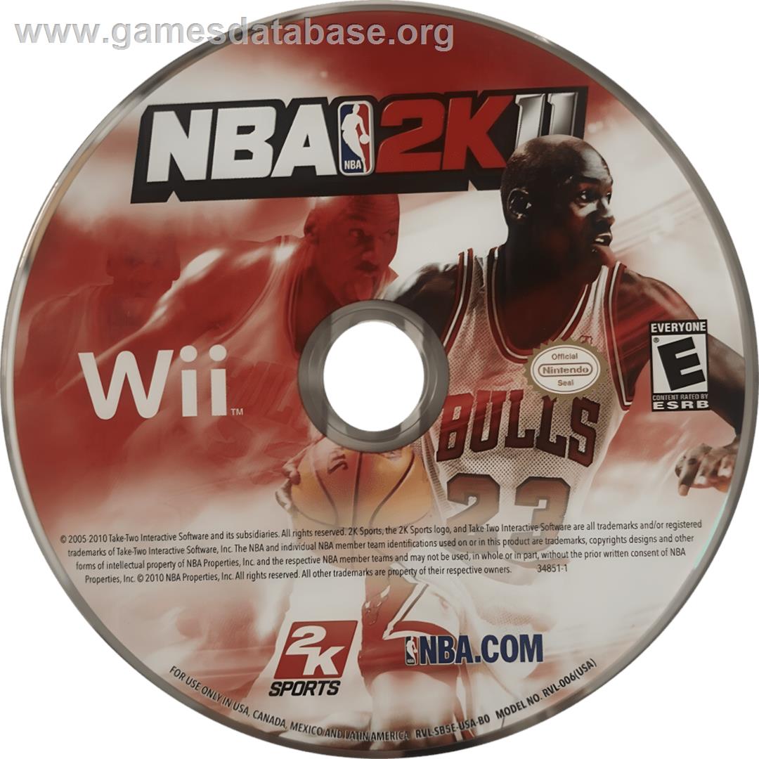 Nba 2k11 - Nintendo Wii - Artwork - Cartridge