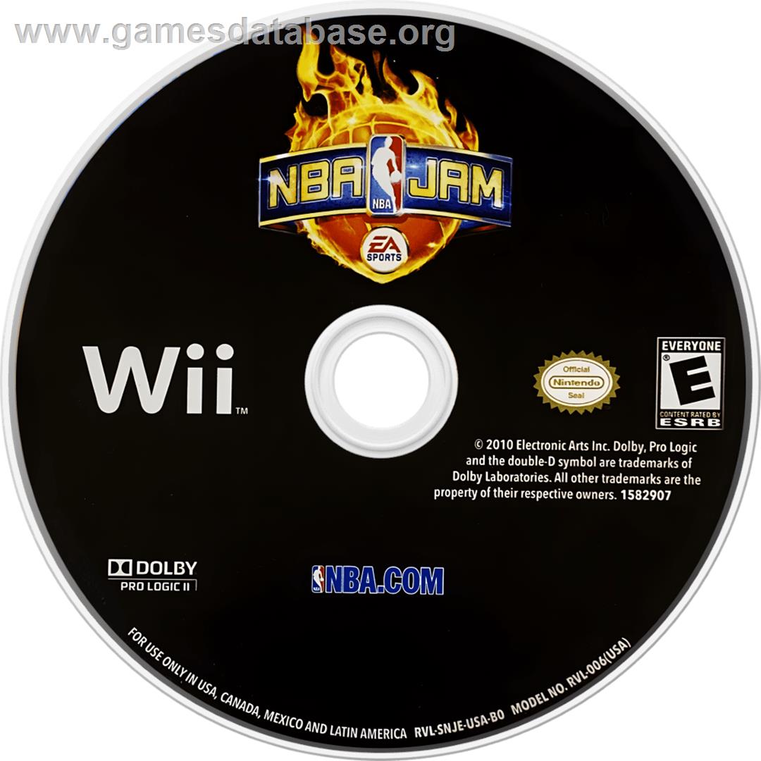 Nba Jam - Nintendo Wii - Artwork - Cartridge
