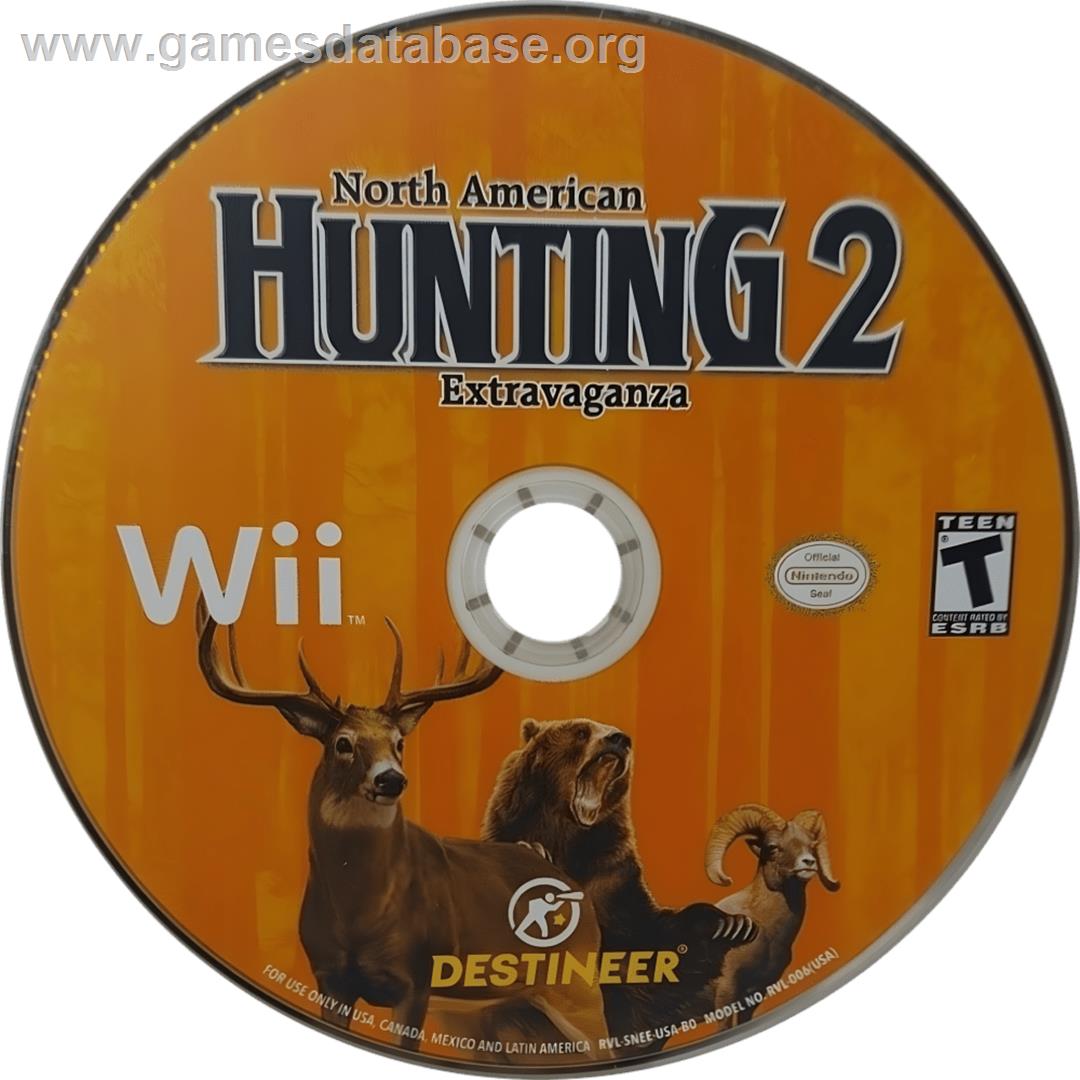 North American Hunting Extravaganza 2 - Nintendo Wii - Artwork - Cartridge