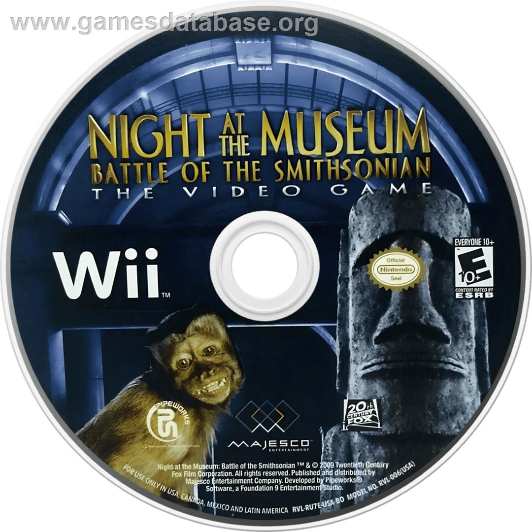 Nuit Au Musée 2, La - Nintendo Wii - Artwork - Cartridge