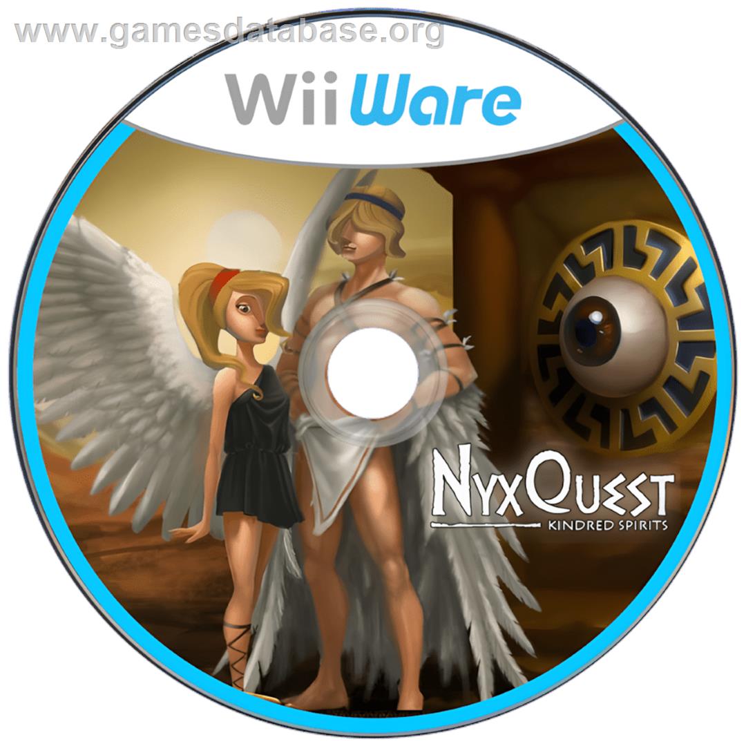 NyxQuest - Kindred Spirits - Nintendo Wii - Artwork - Cartridge