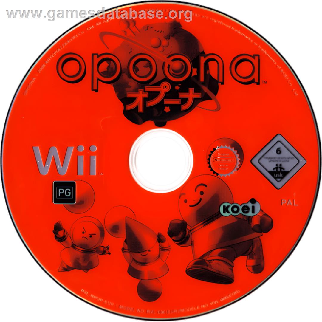 Opoona - Nintendo Wii - Artwork - Cartridge