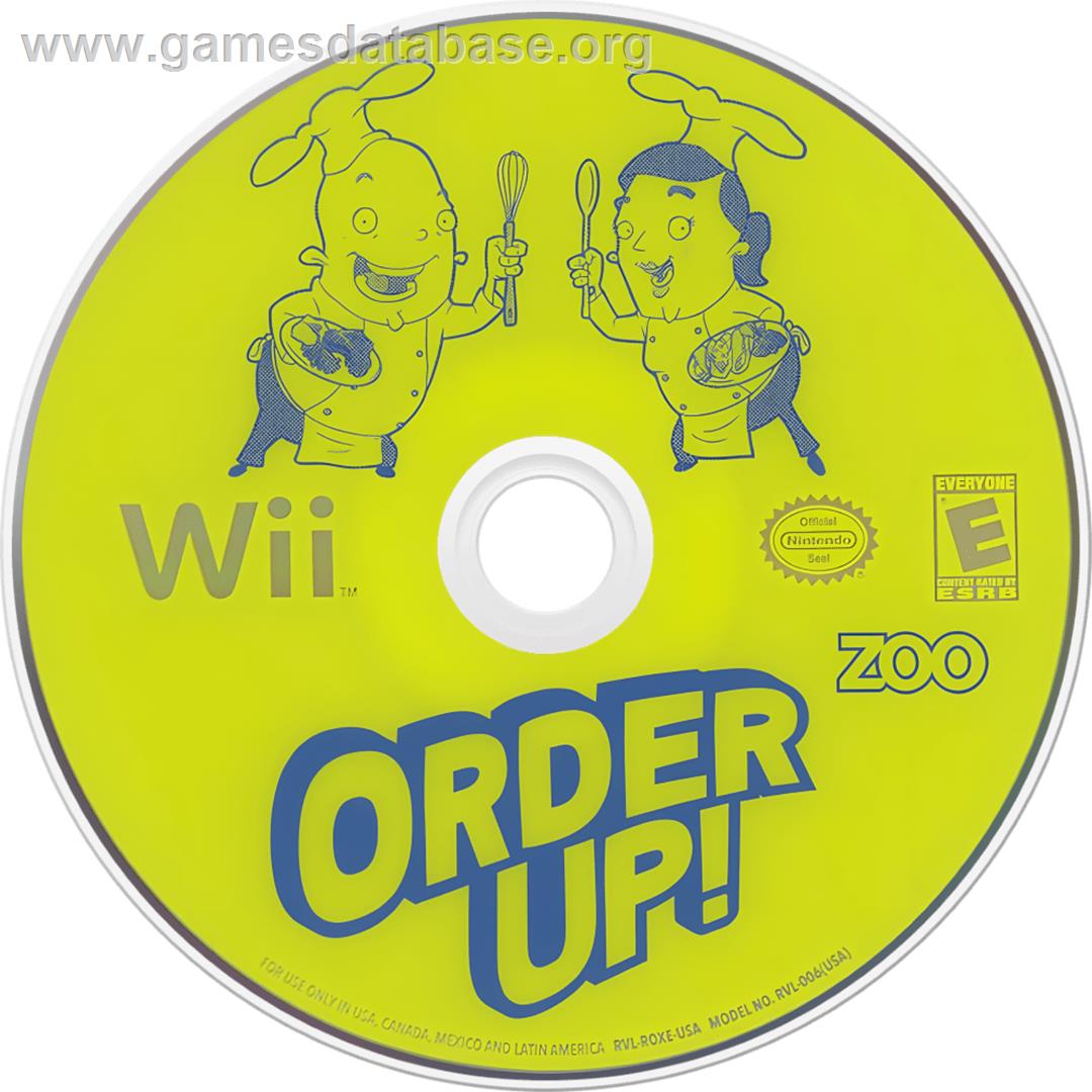 Order Up! - Nintendo Wii - Artwork - Cartridge