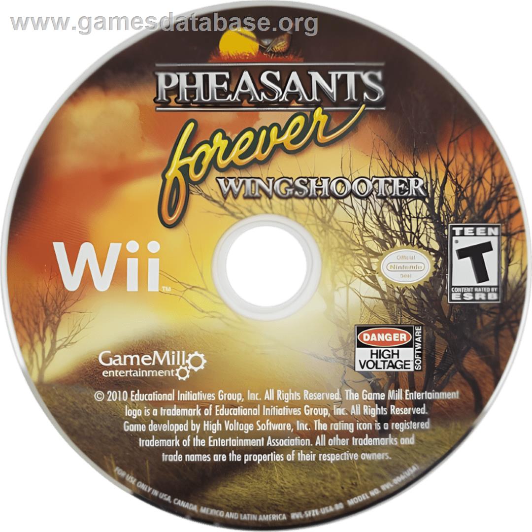 Pheasants Forever - Wingshooter - Nintendo Wii - Artwork - Cartridge