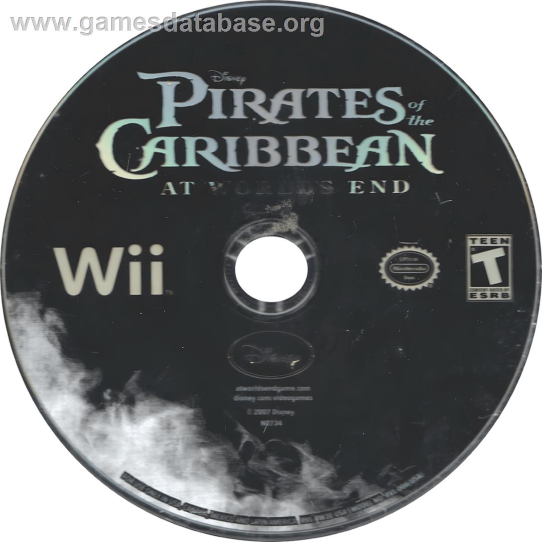 Pirates Des Caraïbes - Jusqu'au Bout Du Monde - Nintendo Wii - Artwork - Cartridge