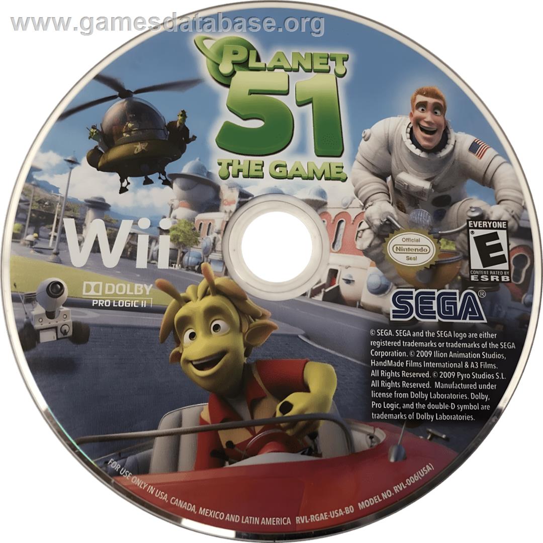 Planète 51 - Nintendo Wii - Artwork - Cartridge