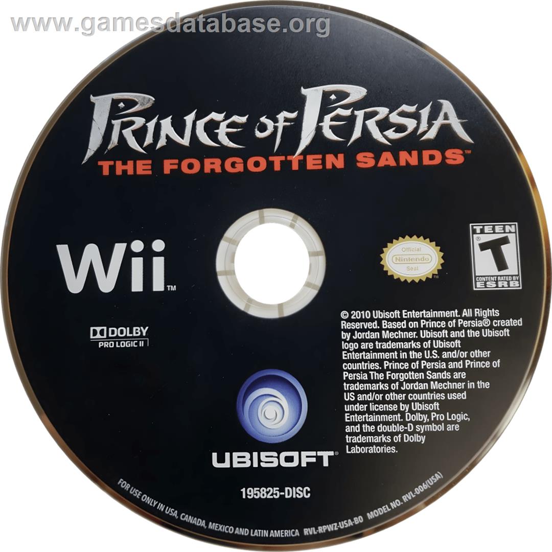 Prince Of Persia - Les Sables Oubliés - Nintendo Wii - Artwork - Cartridge