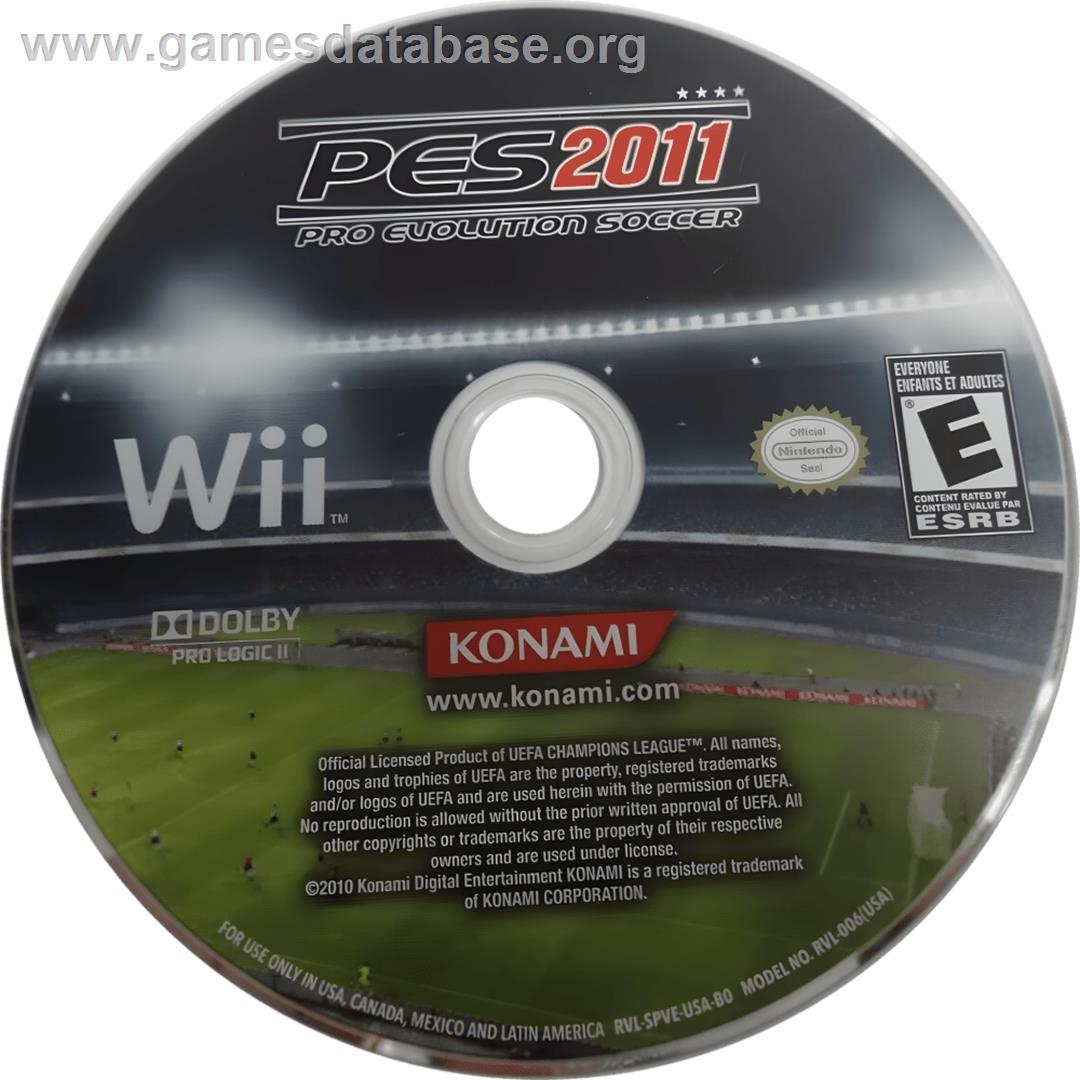 Pro Evolution Soccer 2011 - Nintendo Wii - Artwork - Cartridge