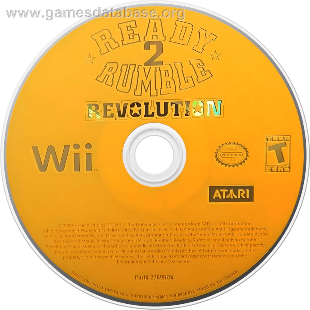 Ready 2 Rumble Revolution - Nintendo Wii - Artwork - Cartridge