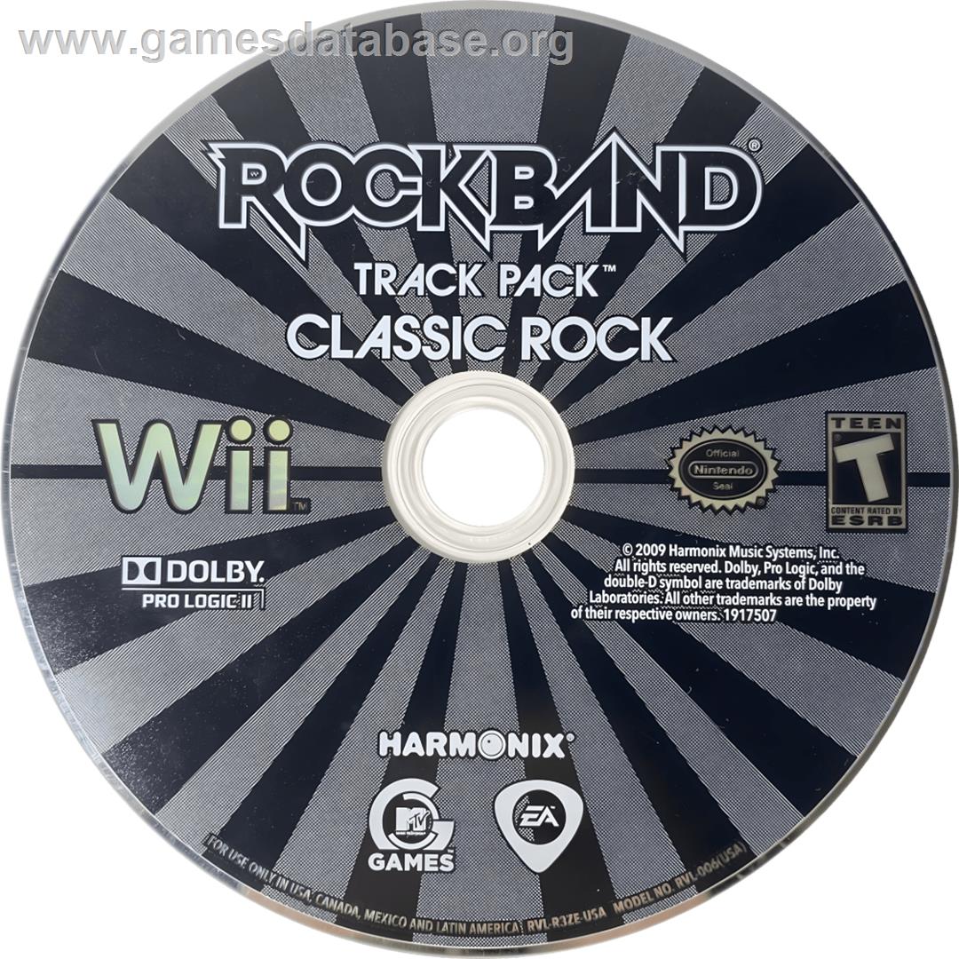 Rock Band - Classic Rock Track Pack - Nintendo Wii - Artwork - Cartridge