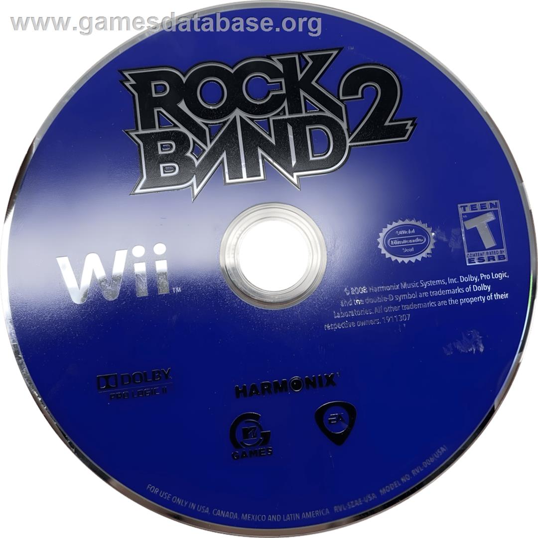 Rock Band 2 - Nintendo Wii - Artwork - Cartridge