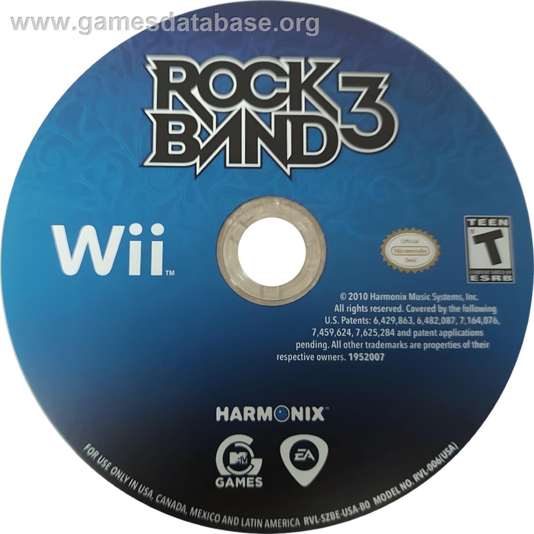 Rock Band 3 - Nintendo Wii - Artwork - Cartridge