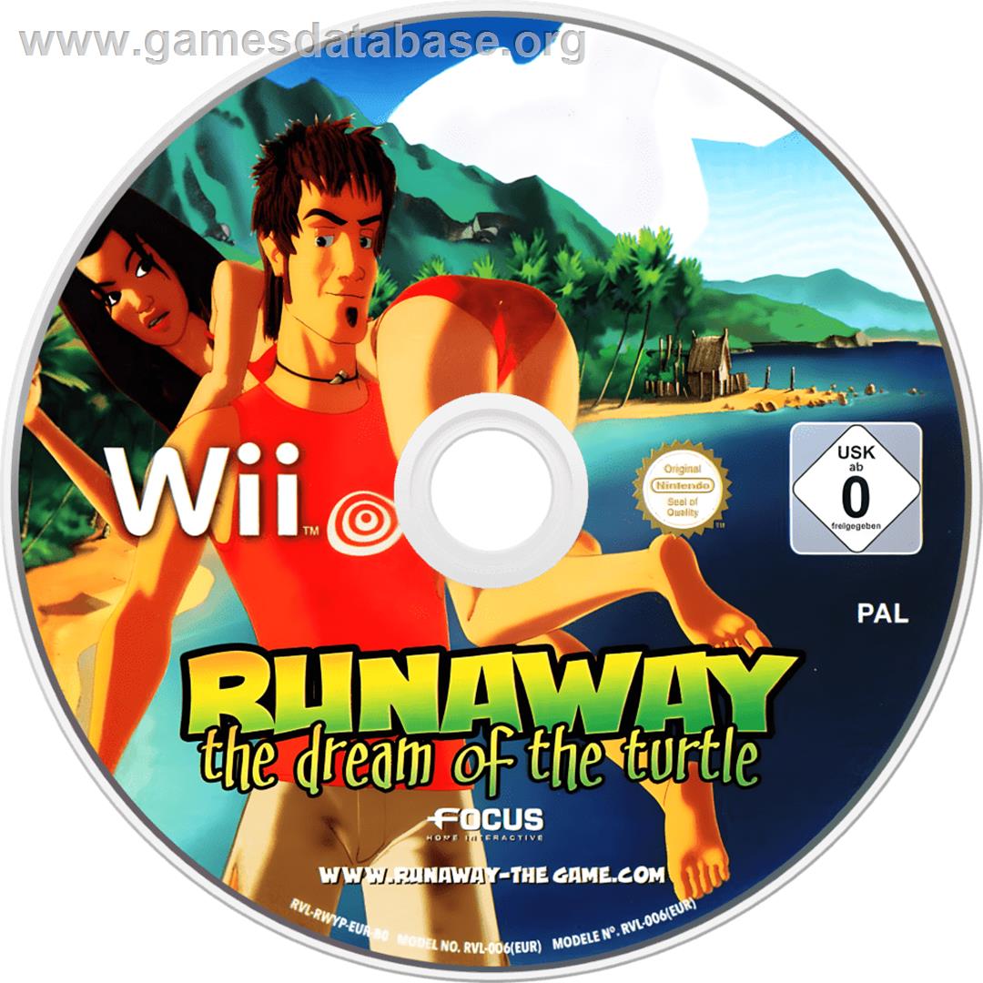 Runaway - The Dream Of The Turtle - Nintendo Wii - Artwork - Cartridge